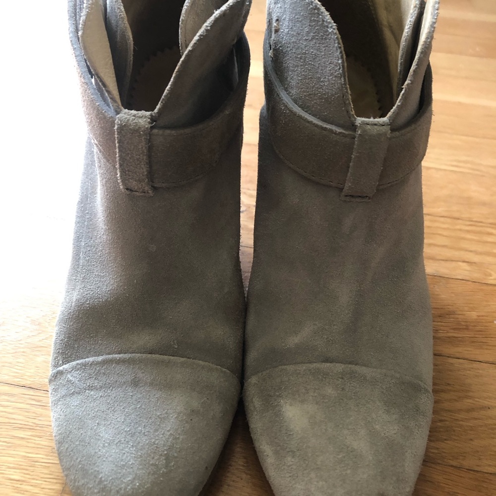 Rag & Bone light grey suede Harrow ankle boots size 36.5